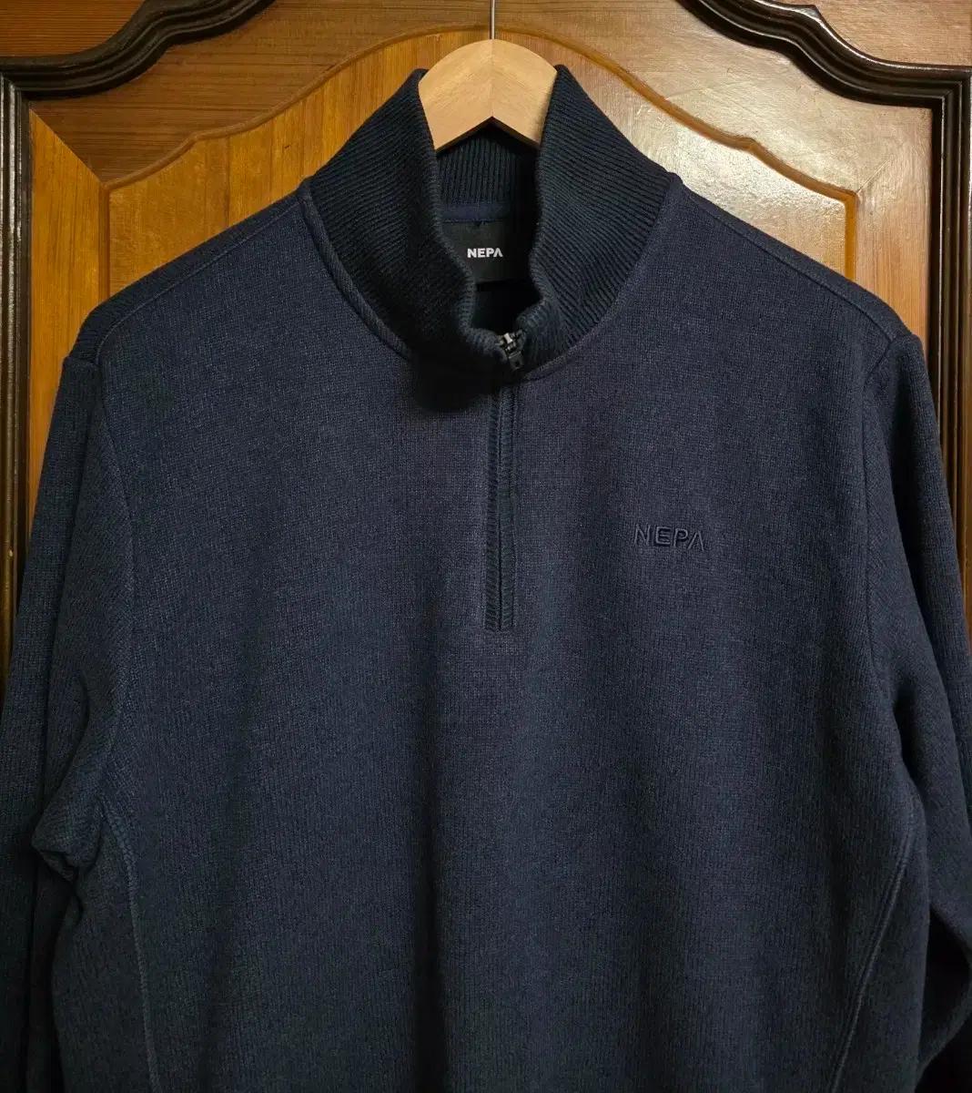 네파 반집업 니트 100 L 기능성 네이비 자켓 맨투맨 등산 캠핑 골프