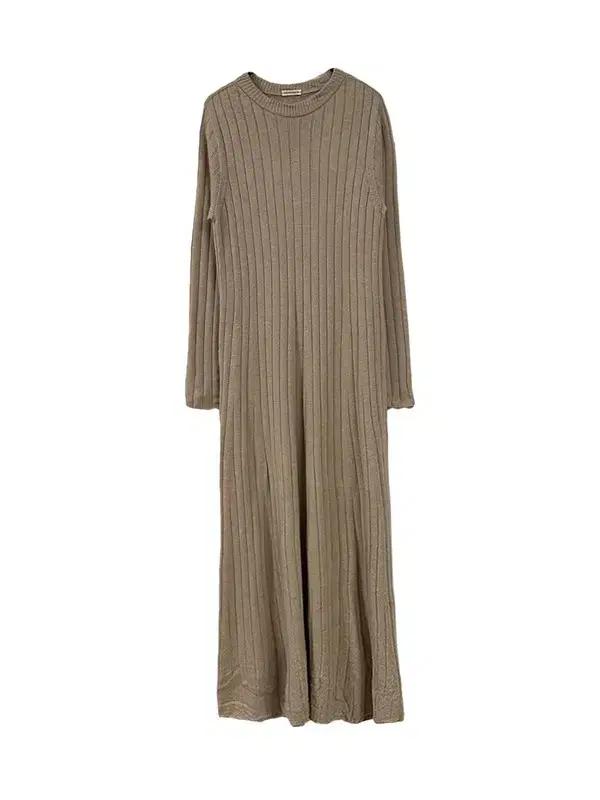 [38] DRESSTERIOR 울 오버핏 니트 롱원피스 베이지