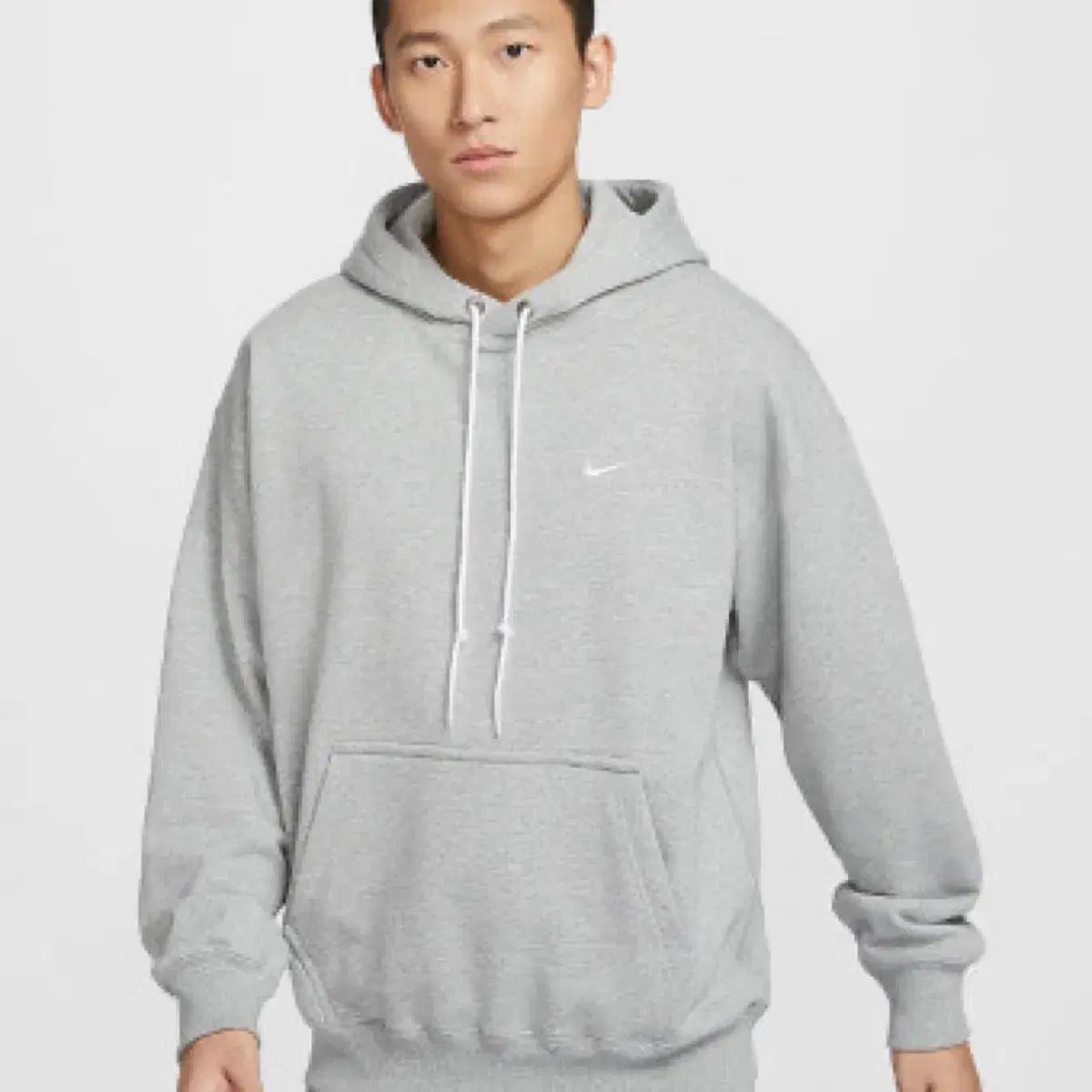 나이키 솔로 스우시 후드티 회색 xxl