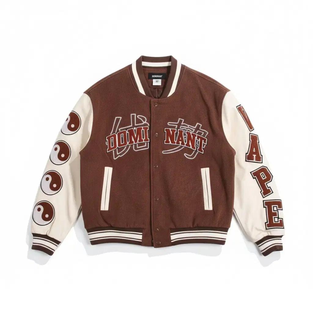 남성L/ 도미넌트 드래곤 자수 바시티 자켓 품절템