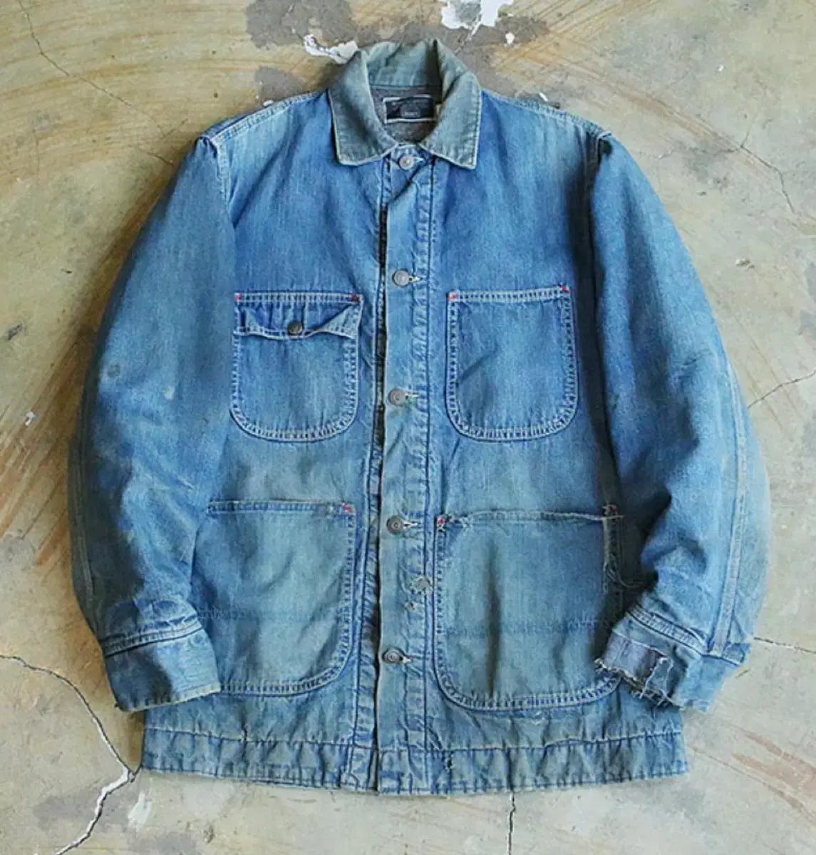 70s Sears Blanket Lined Denim Chore 자켓