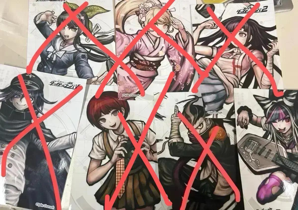 단간론파 브로마이드 엽서 2L 뱃지팝니다