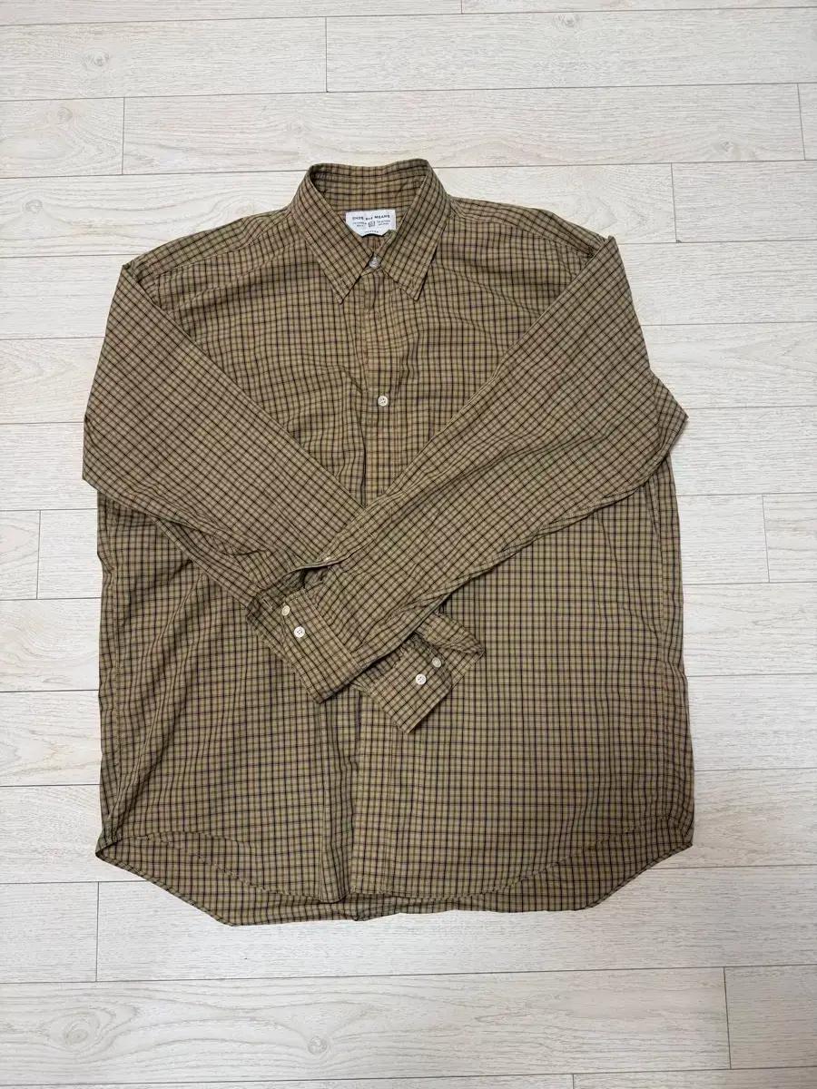 Ends and means 체크 셔츠