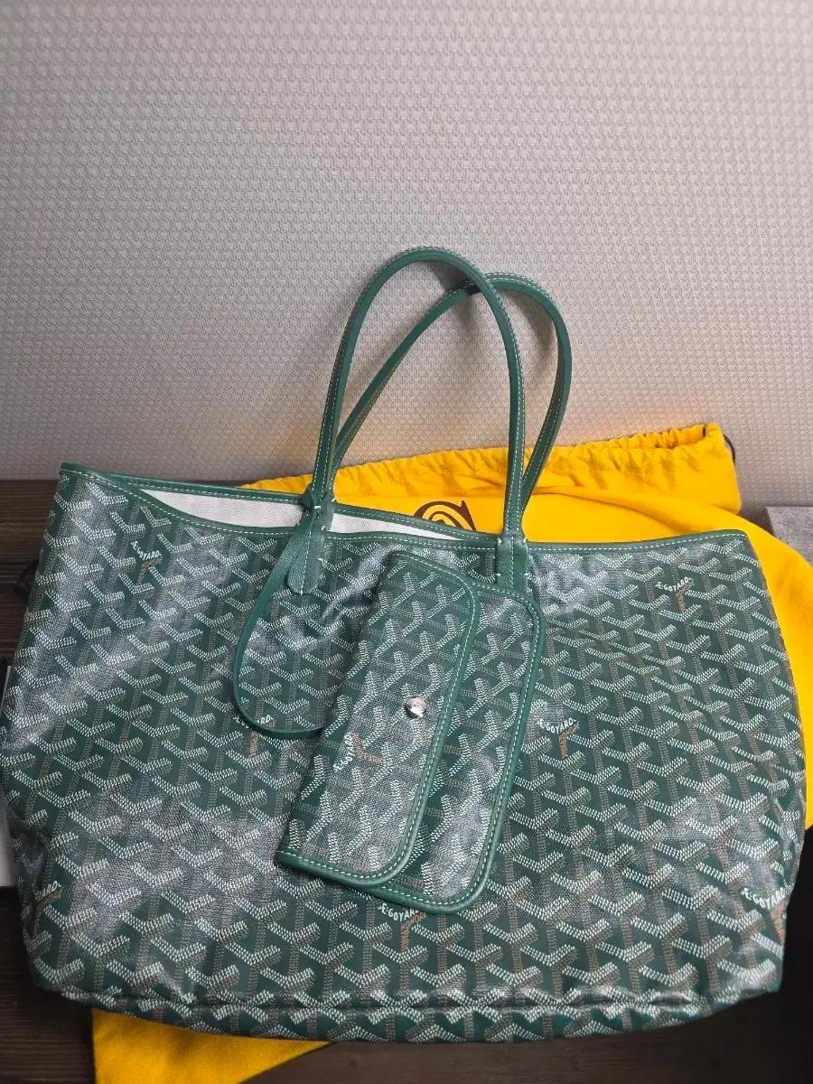 고야드 생루이 그린 쇼퍼백 + 파우치 PM사이즈