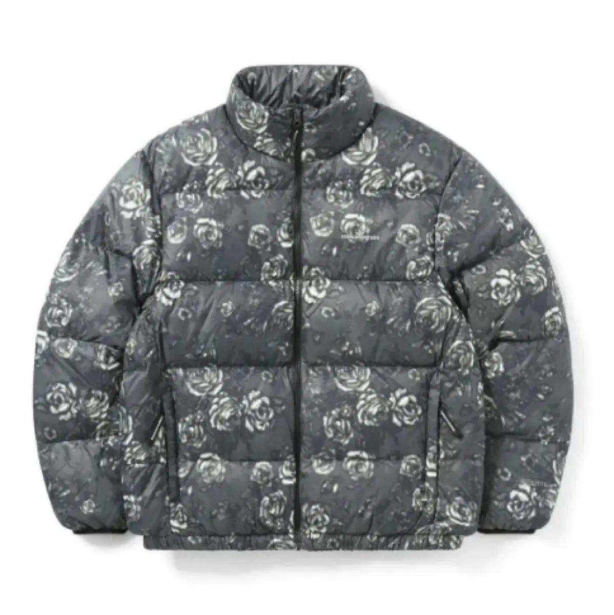 디스이즈네버댓 다운재킷 플라워 블랙 xs