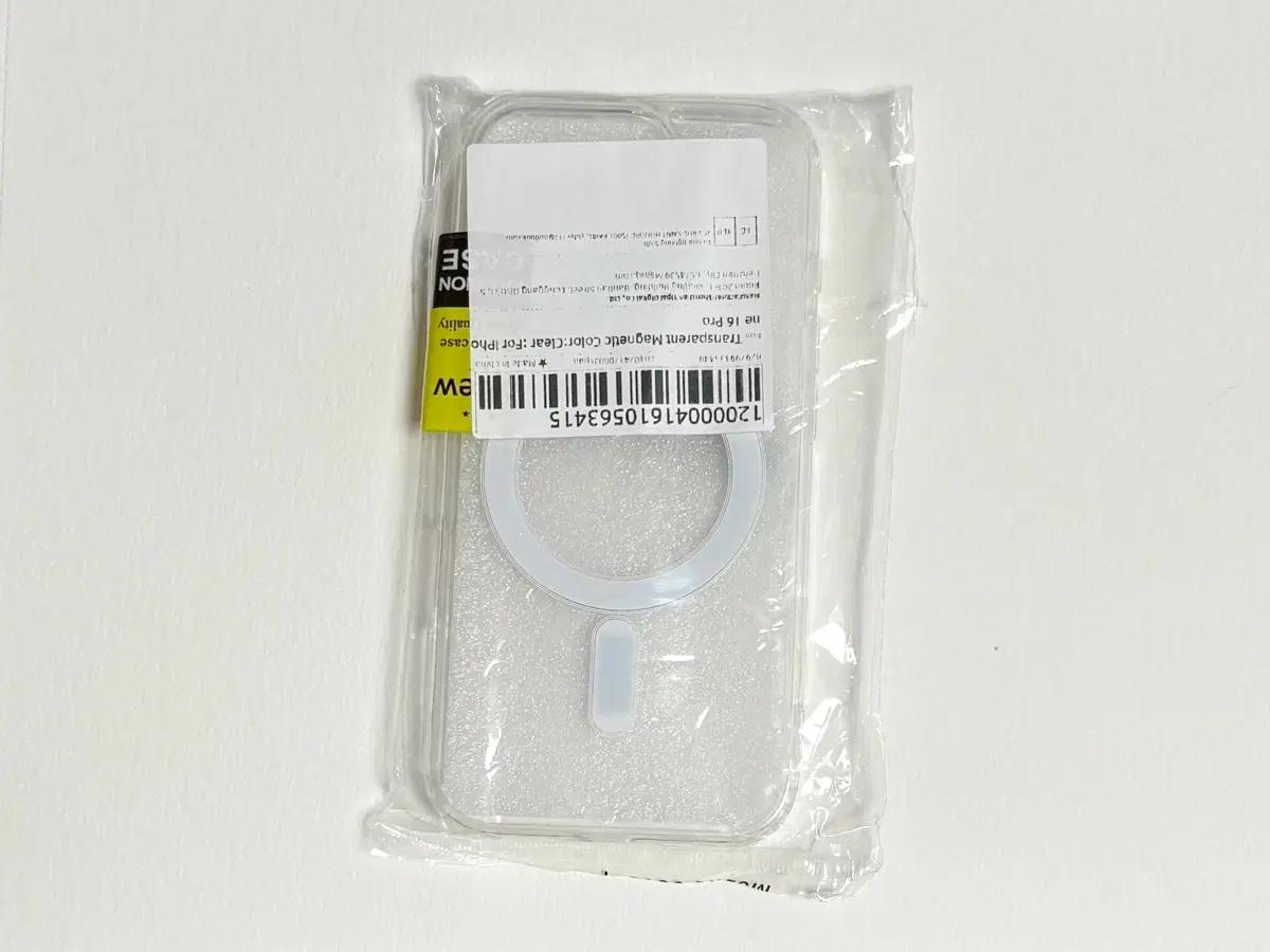 미개봉) 아이폰 16 프로 pro 맥세이프 기본 투명 젤리 새상품 케이스