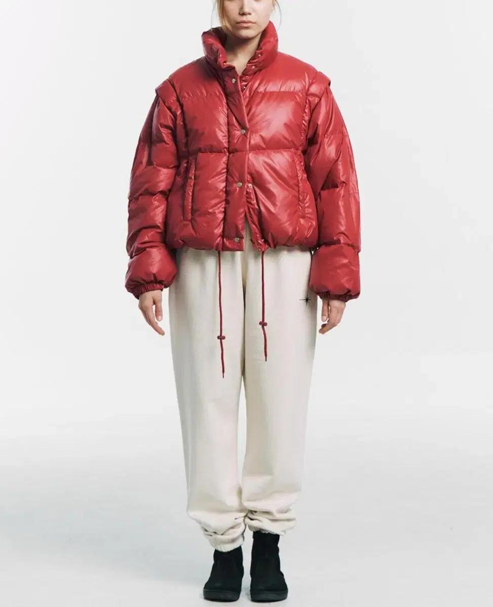 미네랄/ 2-WAY PUFFER / VEST (RED)