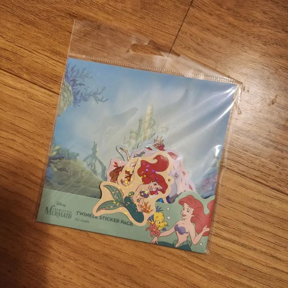 디즈니 인어공주 트윙클 스티커 팩 세트