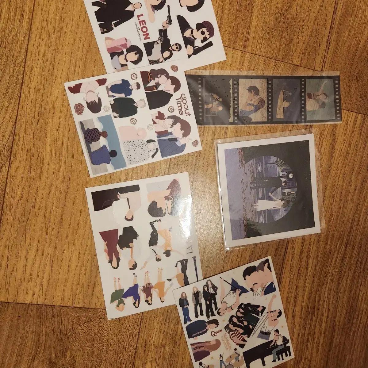 영화 레옹/어바웃타임/퀸 스티커 팩 일괄