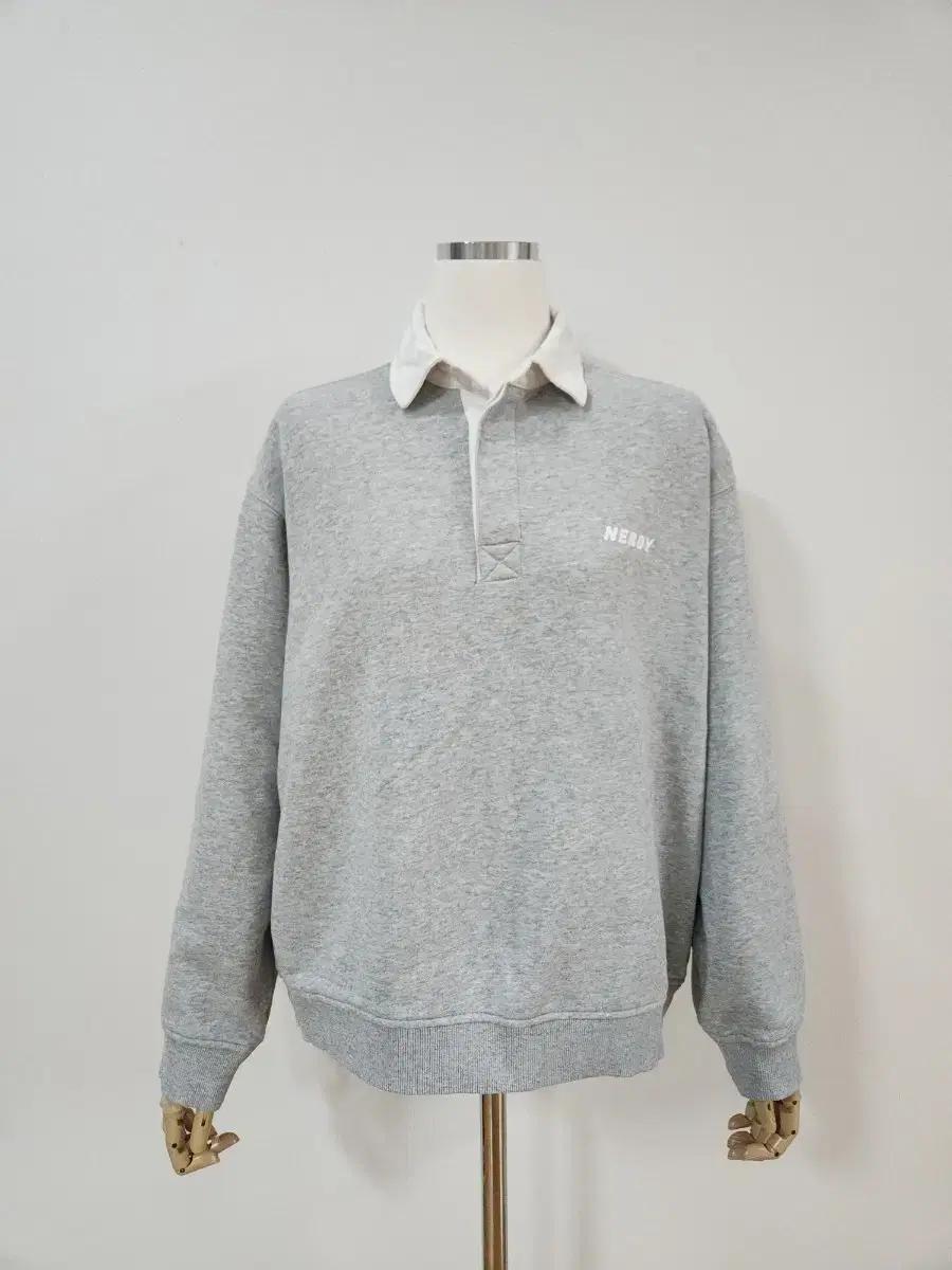 NERDY 널디 셔츠형 맨투맨 티셔츠