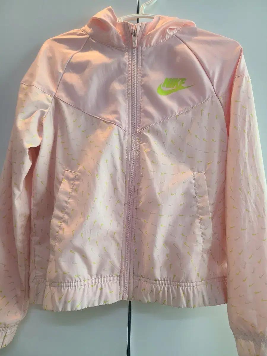 나이키 키즈 핑크 스우시 바람막이 자켓(150)