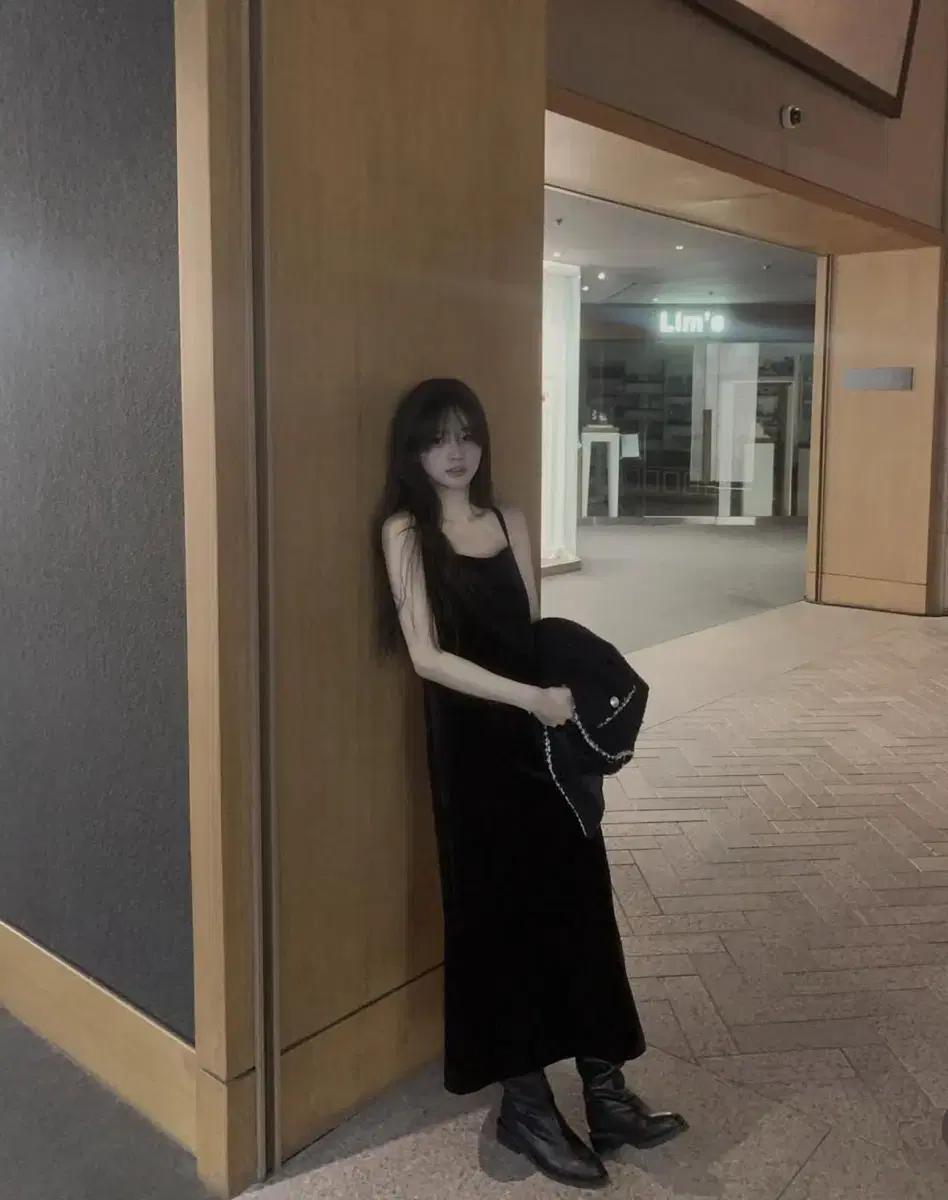 모도마켓 샵모도 catti 벨벳 롱 원피스