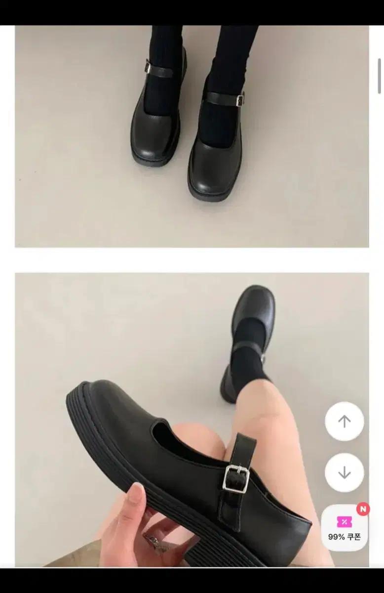 블랙플랫 슈즈 여성