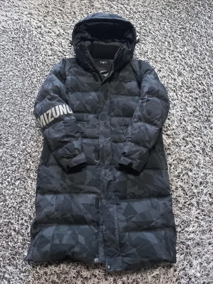 미즈노 카모 헤비다운 대장롱패딩!남자L사이즈100!짧은실착! 민트급!