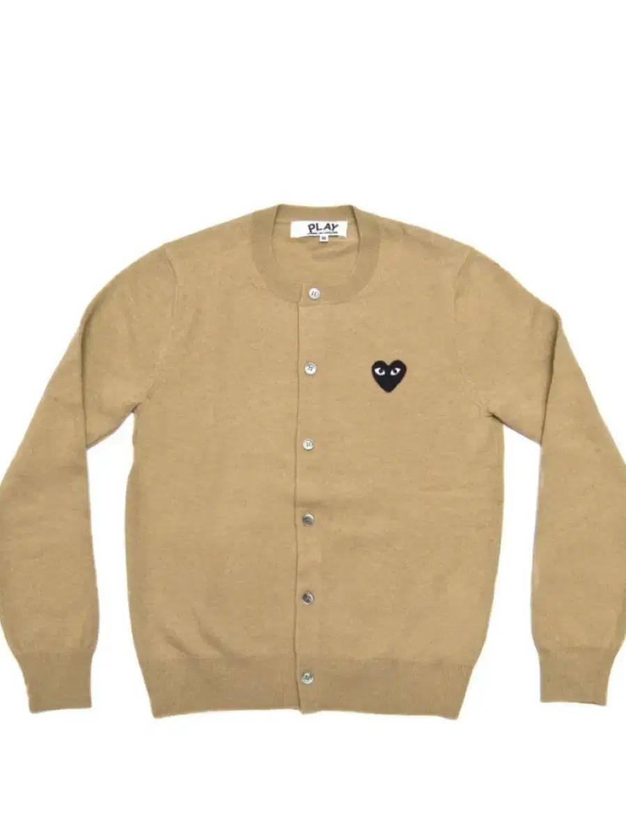 꼼데가르송 PLAY 블랙와펜 가디건