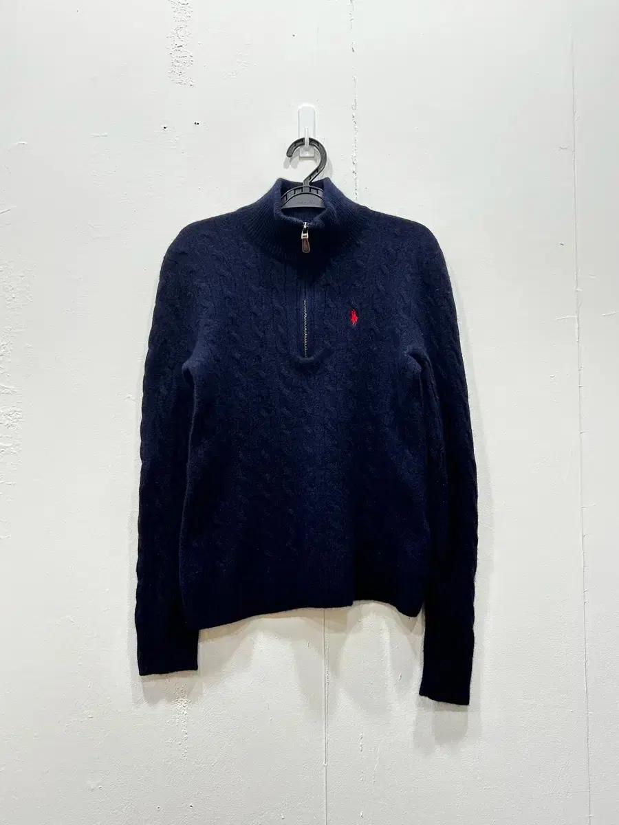 폴로랄프로렌 캐시미어 울 하프집업 니트 여성 M