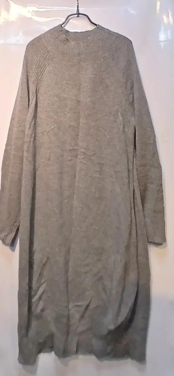 Gobi 캐시미어100% 롱 니트 원피스 회색 XL