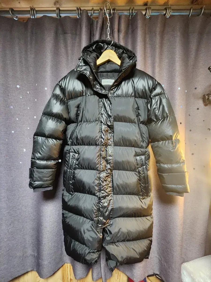 캘빈클라인  남성 블랙 롱패딩 -M추천