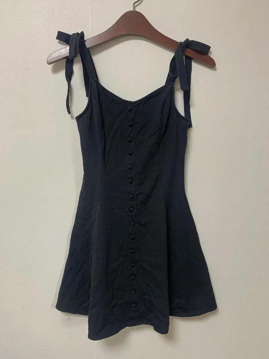 포에버21 리본 블랙 미니드레스 바캉스 원피스 동남아 휴양지룩