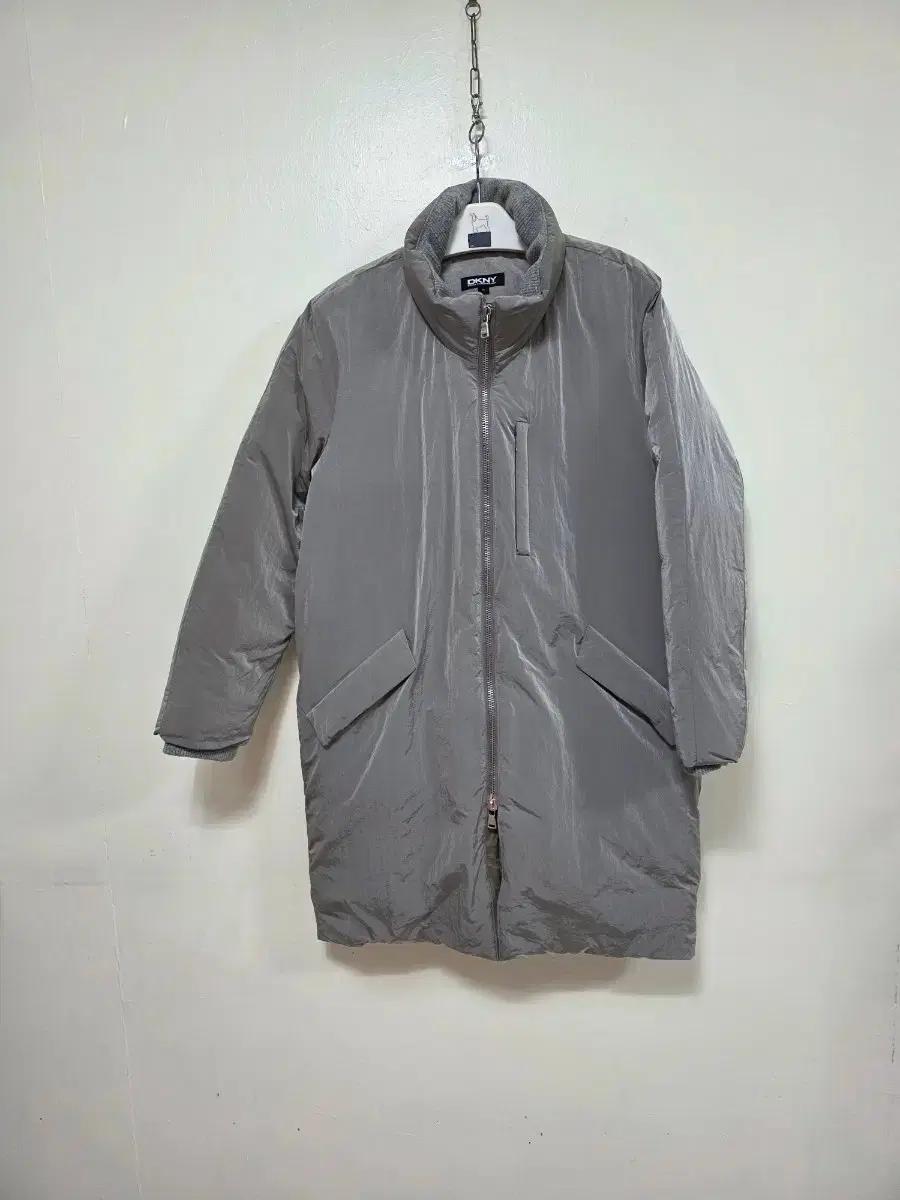 DKNY 그레이 롱 패딩 코트