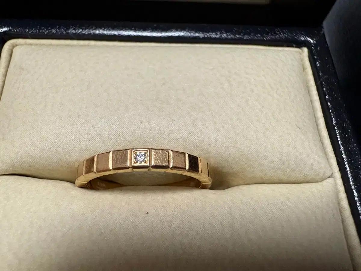 쇼파드 아이스큐브 18k 반지 1P 다이아 로즈골드 판매합니다