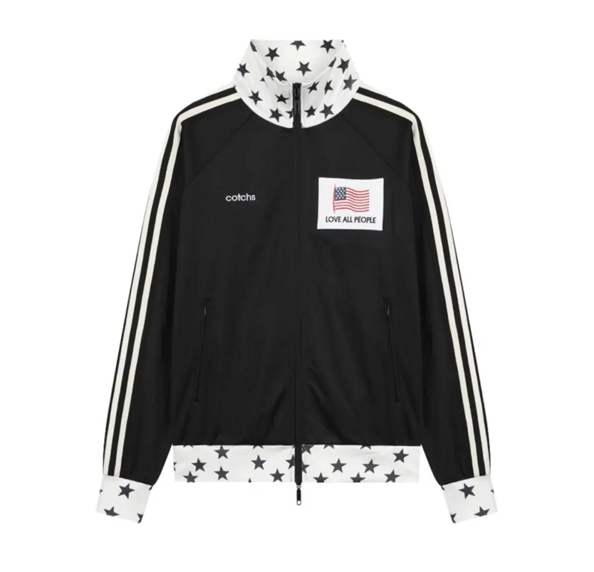 Cotchs 카치스 디노 드라이버 트랙 자켓 블랙