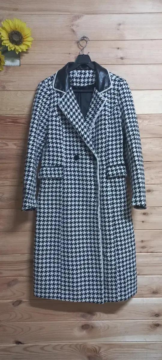 하운드투스 체크 울롱코트