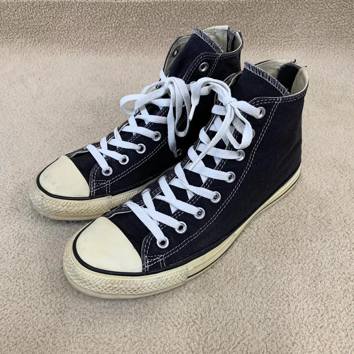 컨버스 올스타 하이 백지퍼(270/블랙) 스니커즈 캔버스화 남자운동화