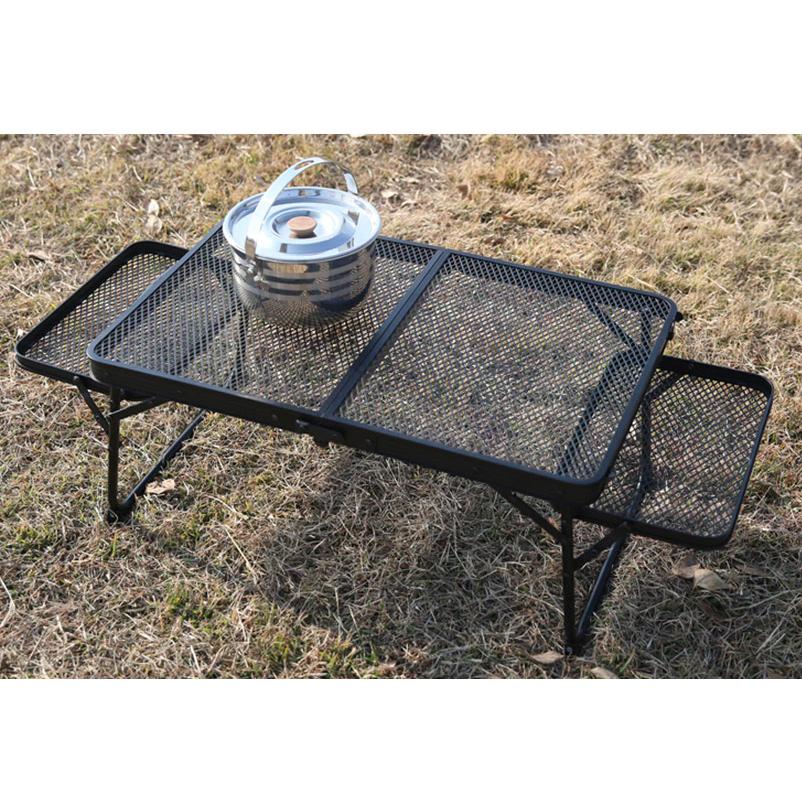 [무배/새제품] 캠핑 폴딩 사이드윙 메쉬 테이블 대형 / 접이식 트레이