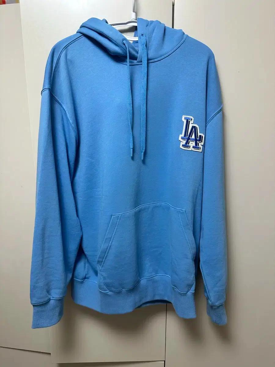MLB LA 빅로고 후디 스카이 XL
