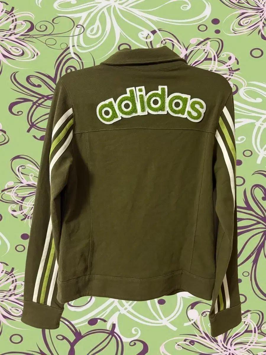 아디다스 y2k 백로고 카라 집업 자켓 져지 츄리닝
