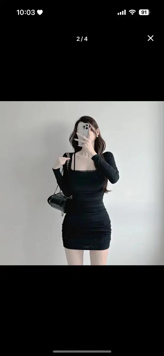 세르 쉬폰 셔링 원피스 (새거,배송비포함)