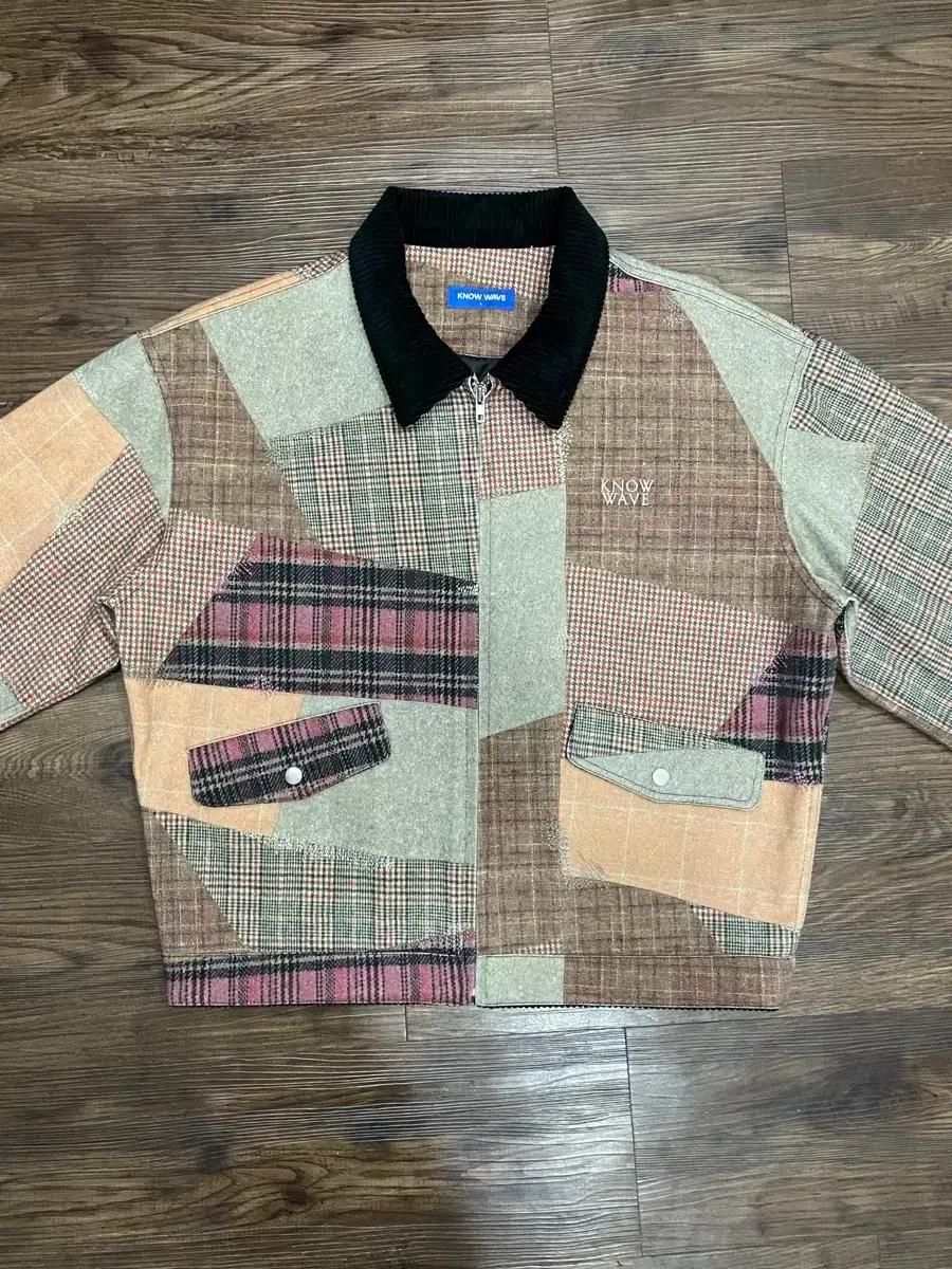 노우웨이브 패치워크 코튼 자켓