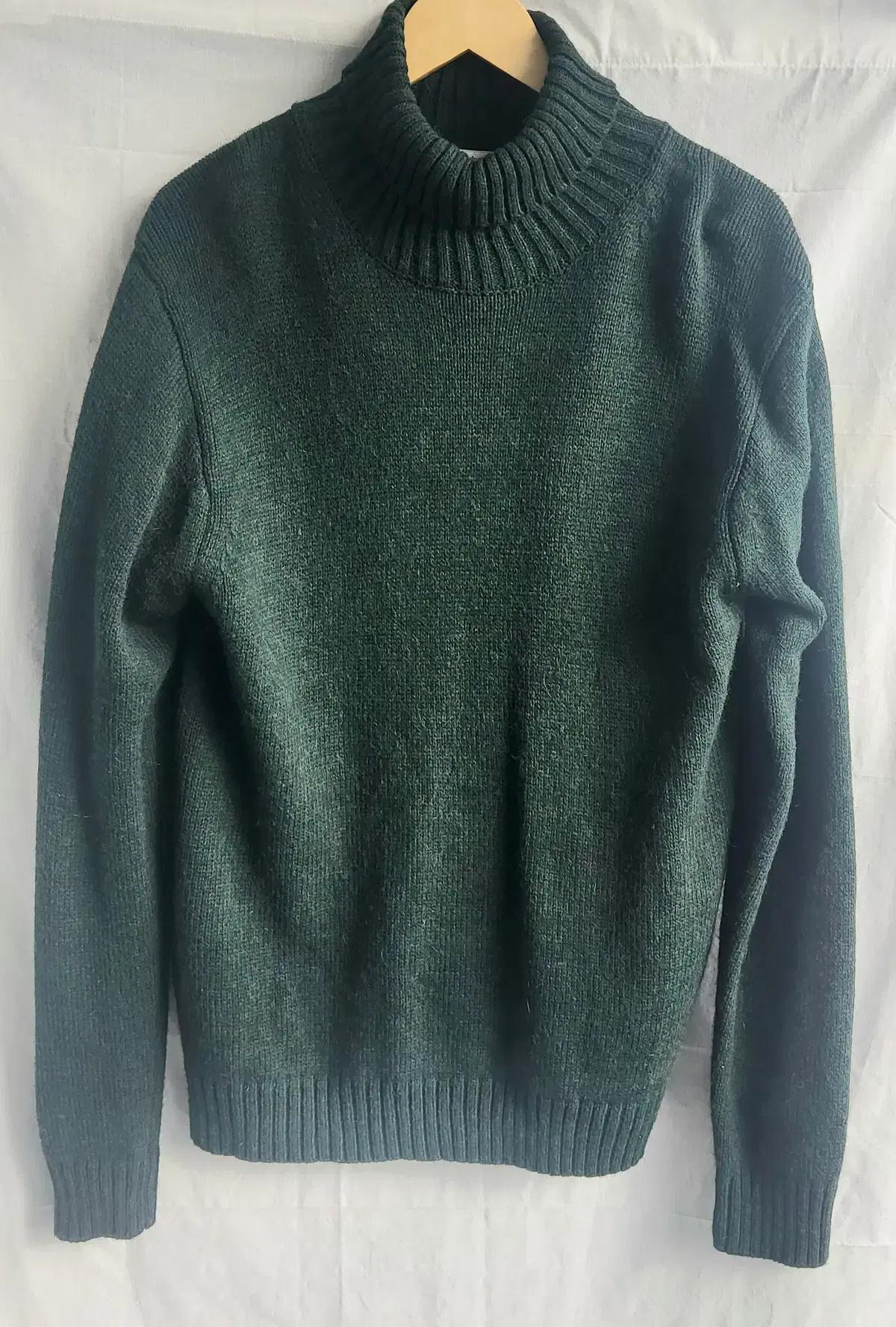 BEAMS HEART 빔즈 하트 울 터틀넥 목티 니트 스웨터 여성용 L