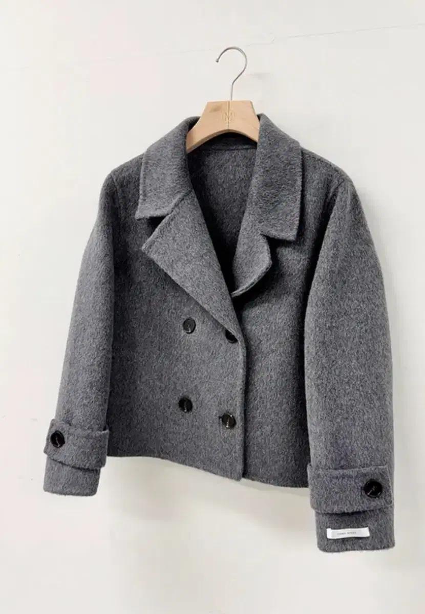 주말만 이가격!! (반택포)더블버튼 울 숏코트 차콜