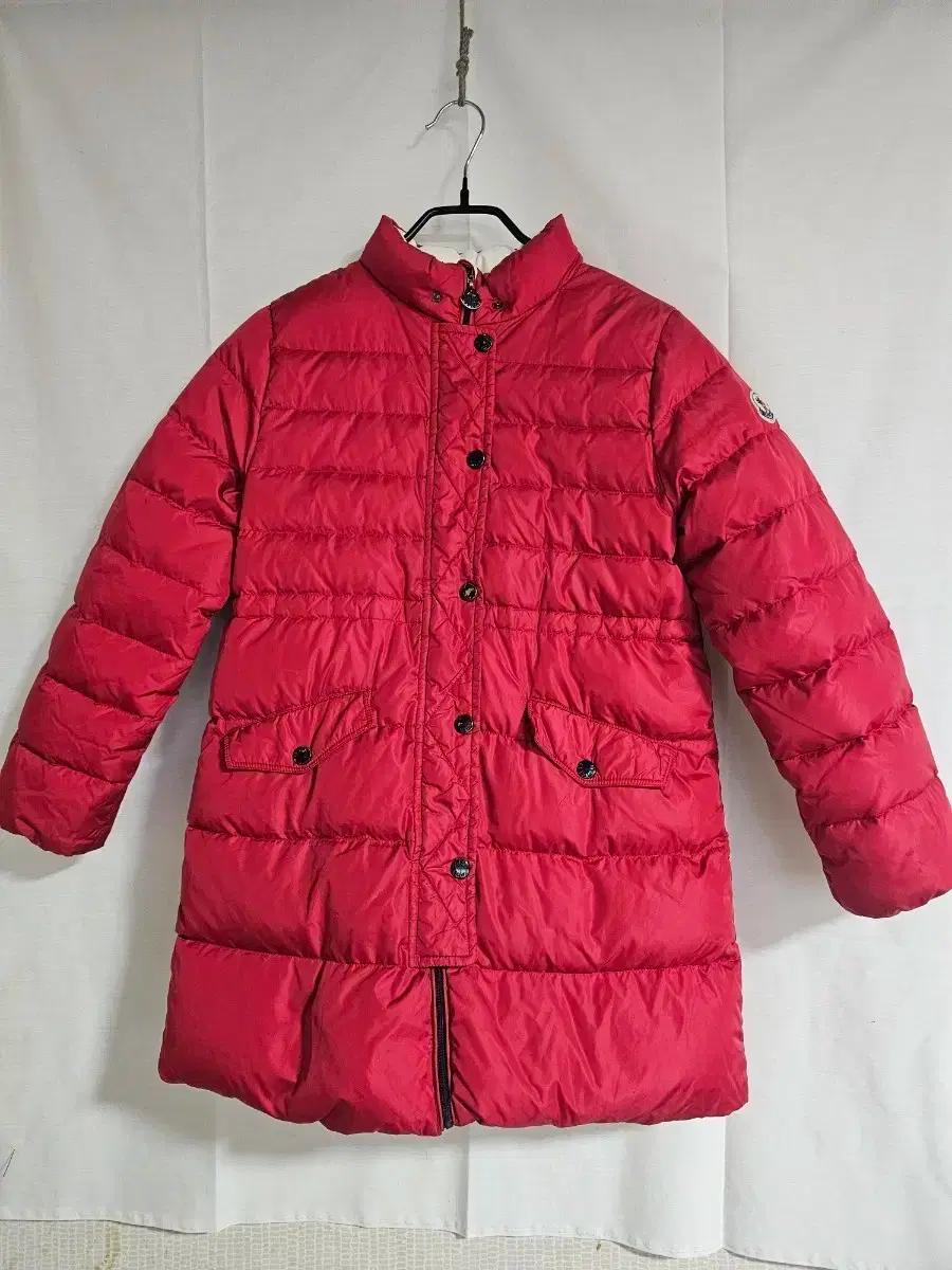 몽클레어 키즈 레드 롱 패딩 코트