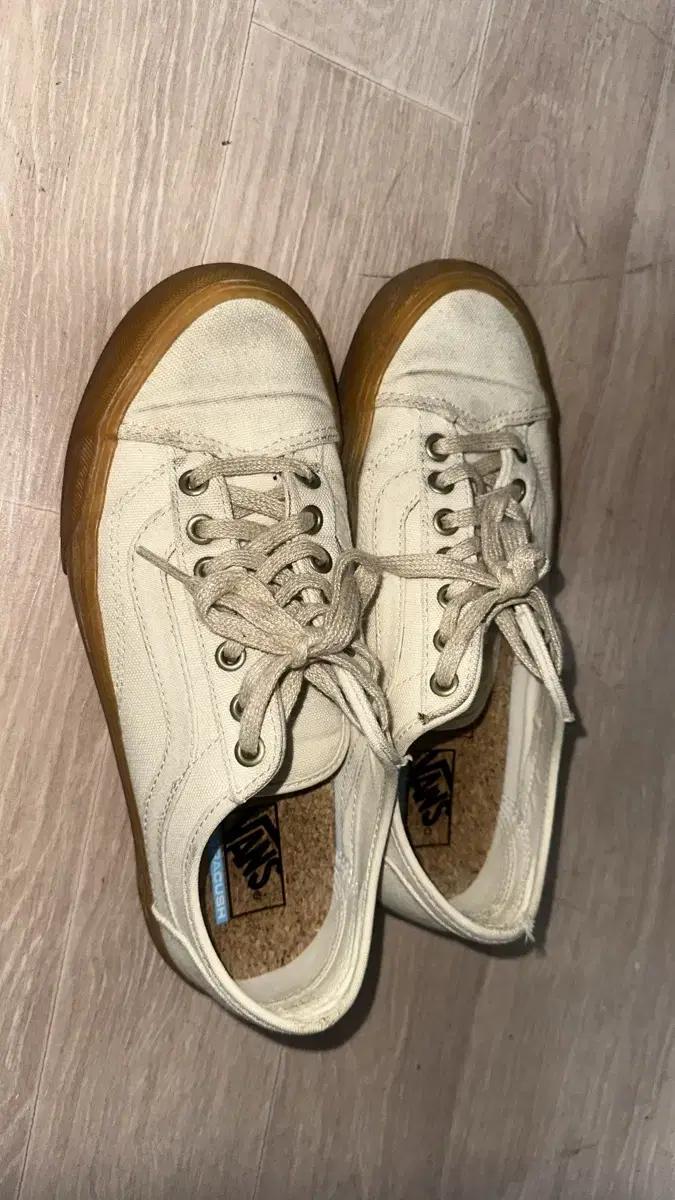 반스 캔버스 스니커즈 아이보리