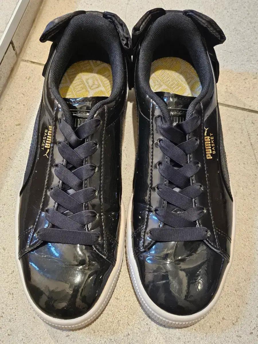 푸마 바스켓 스니커즈 블랙 운동화