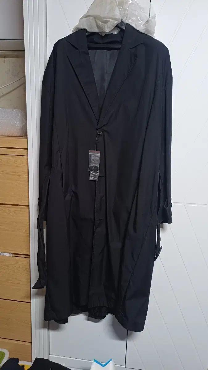 [새제품]XL 에잇세컨즈 블랙 롱코트 벨티드 오버사이즈 오버핏 트렌치코트