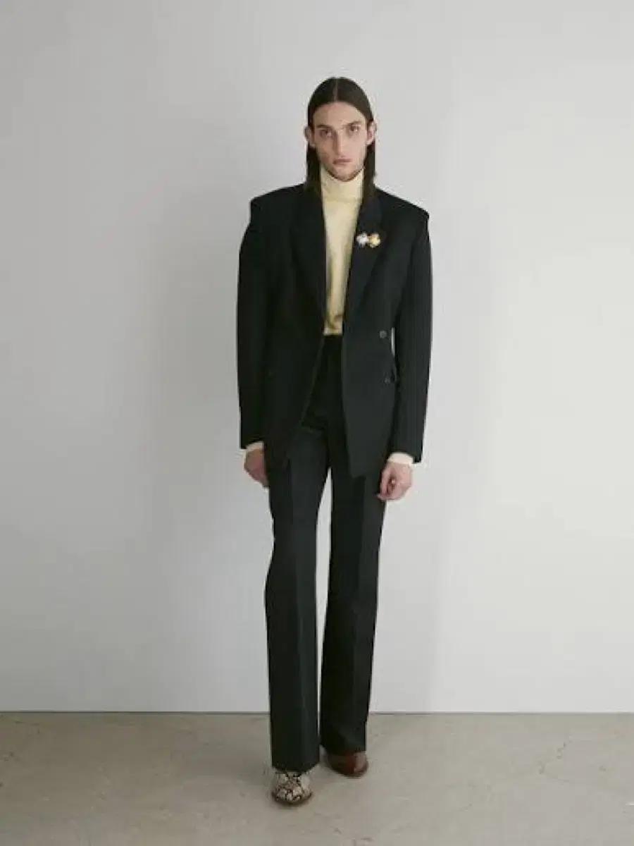 RECTO 24FW 듄 아워글래스 블랙 울 블렌드 자켓 L