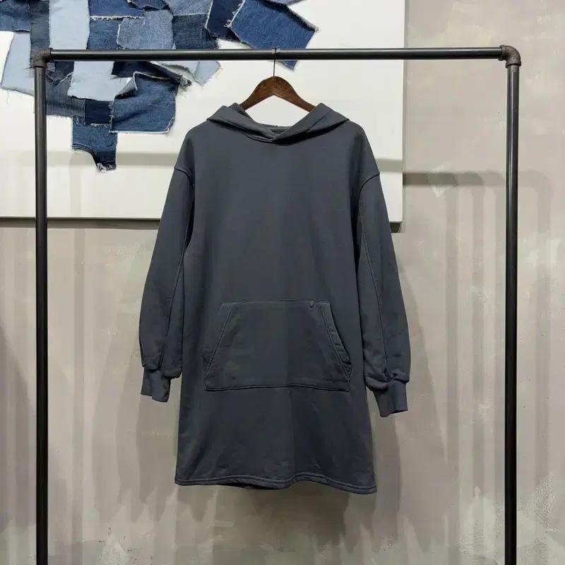 (100) 버쉬카 여성 캐주얼 비스코스 기모 후드 원피스