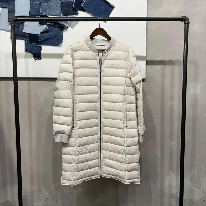 (100) 블랙야크 여성 아웃도어 거위털 구스다운 경량 롱패딩