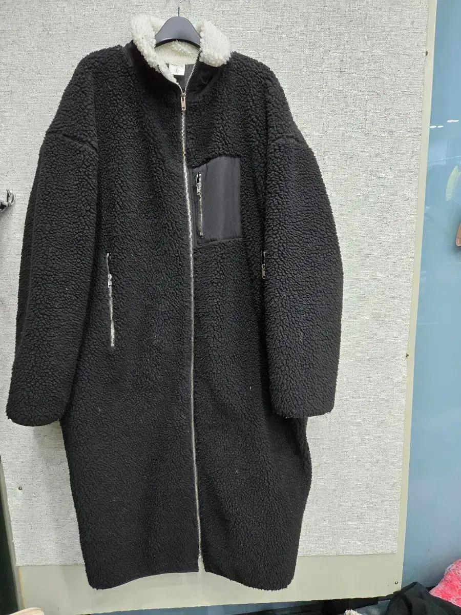 뽀글이 오버핏 롱코트 프리