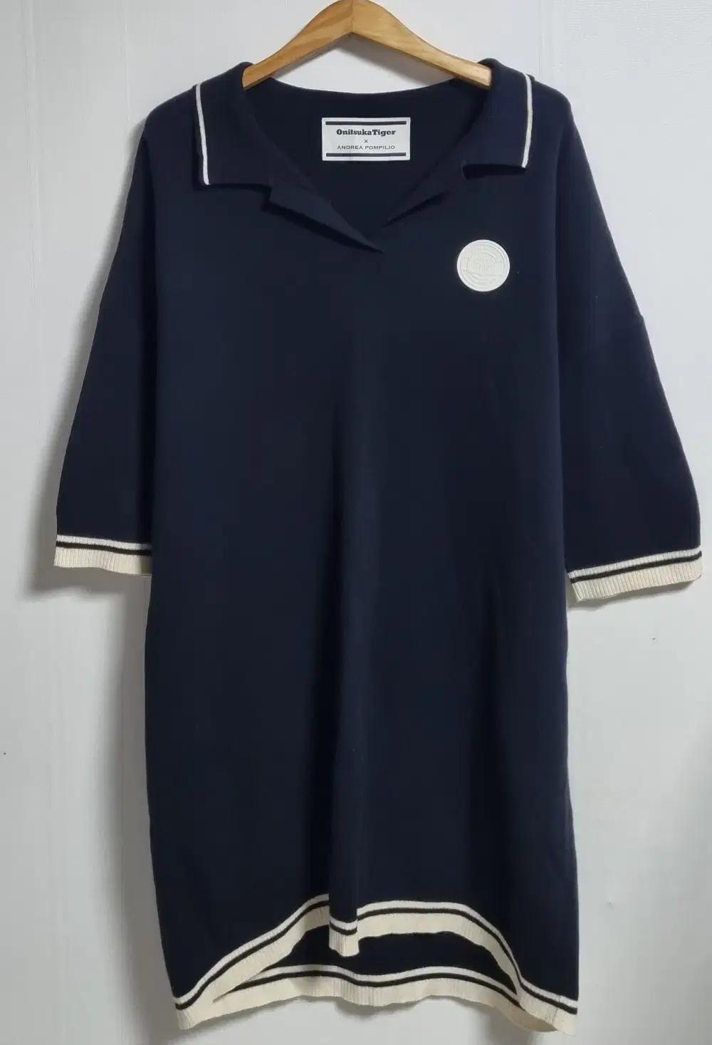 오버핏 M ) 오니츠카타이거 X 안드레아폼필리오 블랙 니트 원피스