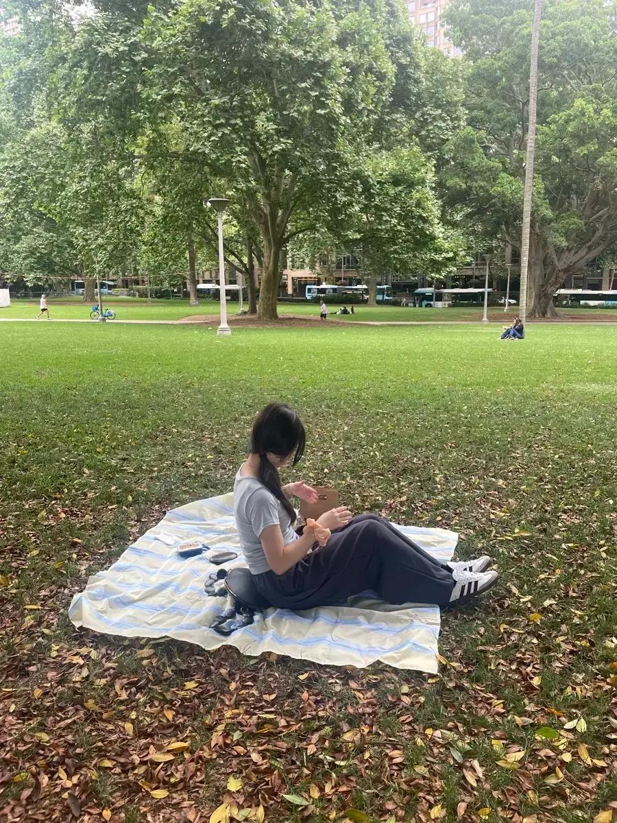 리베아르 스트라이프 피크닉 매트 경량 돗자리 중형 핀터레스트