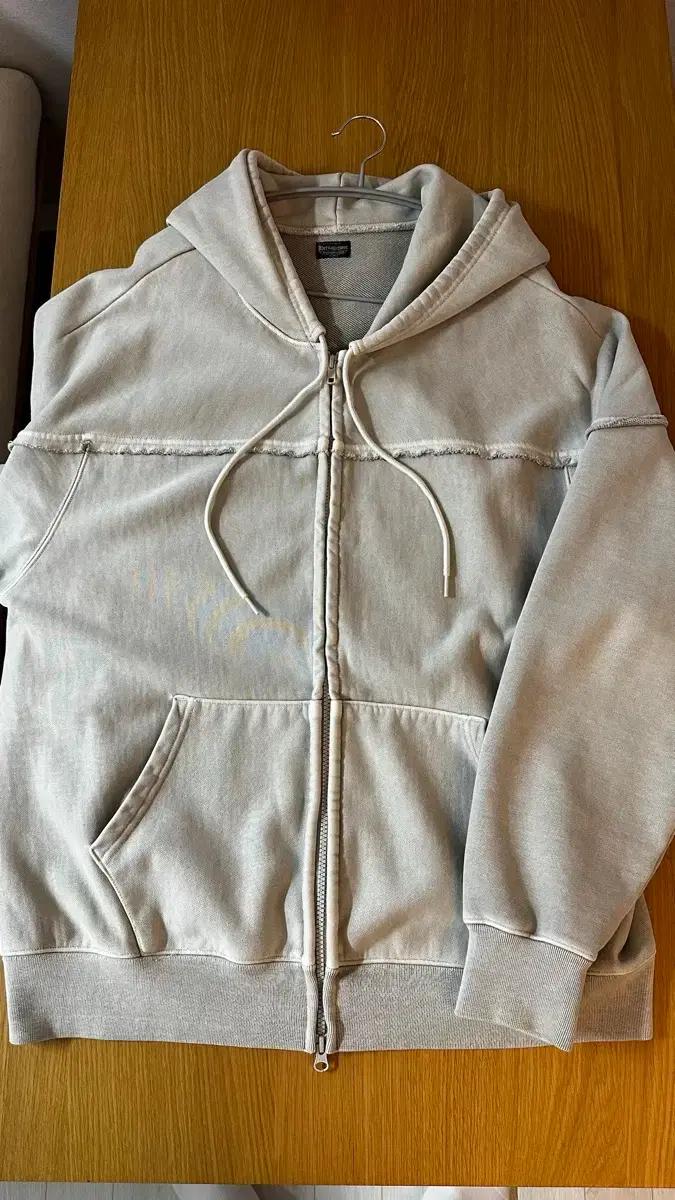 헤리티지플로스 PIGMENT ZIP-UP Hoodie 라이트그레이