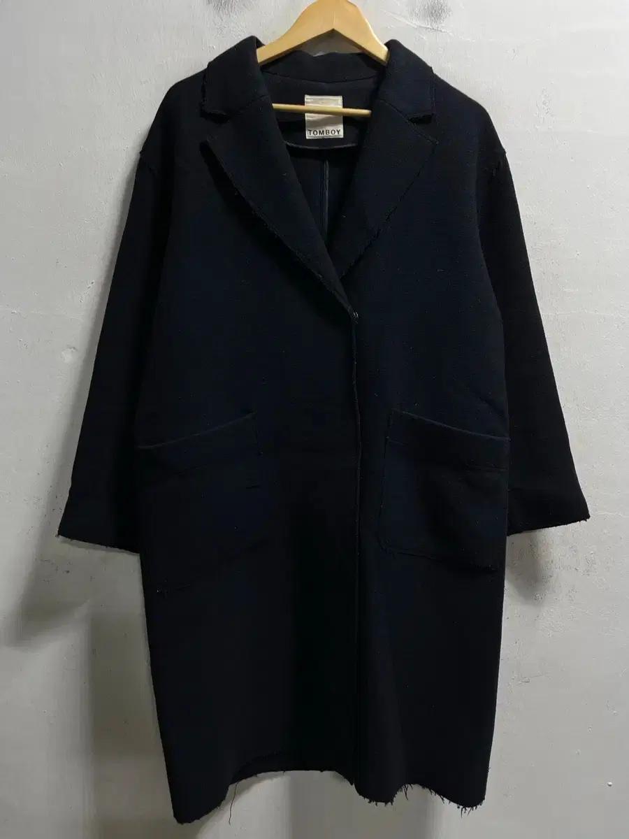 55-66 스튜디오톰보이 루즈핏 울 롱코트 정품