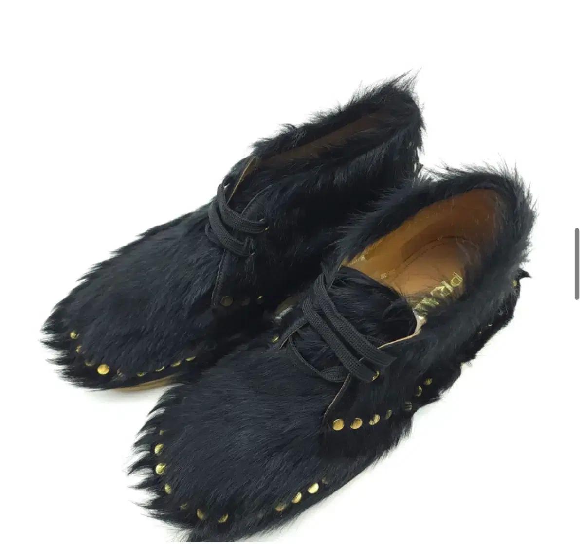 PRADA FW17 STUDDED FUR DESERT BOOTS