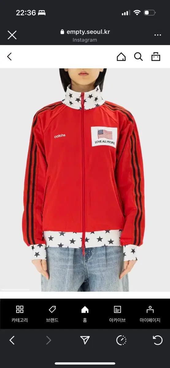 Cotchs 카치스 디노 드라이버 트랙 자켓 레드