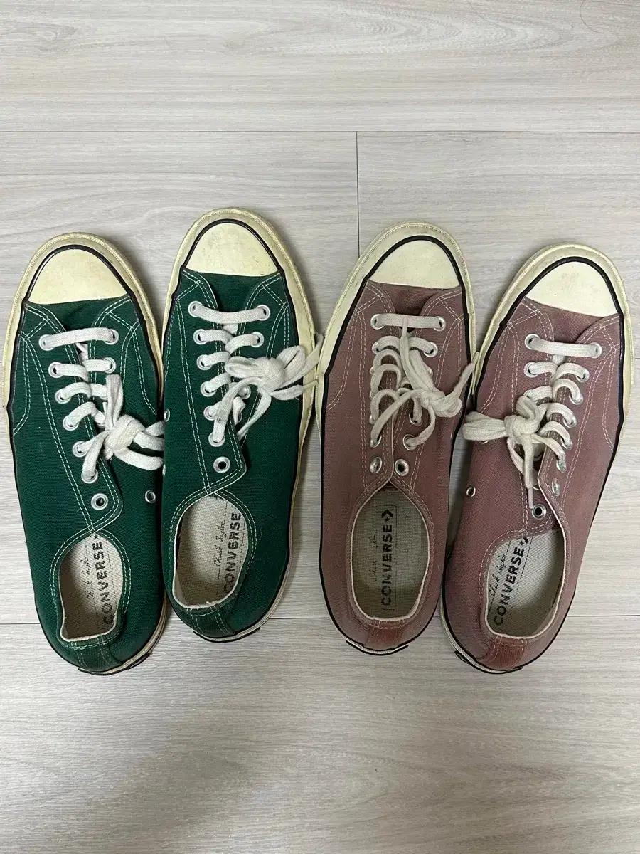 컨버스 척 70 로우 280사이즈 두개 77000원